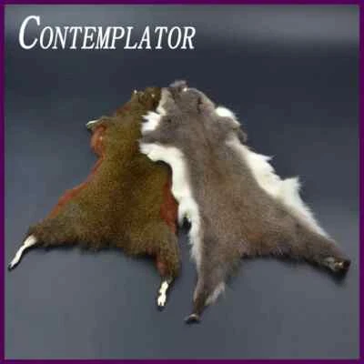 Fly fishing whole pine squirrel skin natural thick hair zonker strip nymphs - Image 1 of 4