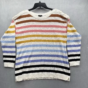Talbots Pullover Damen 1X gestreift mehrfarbig Strickpullover leicht - Bild 1 von 9