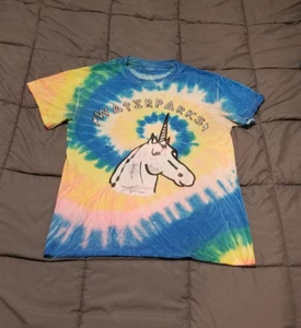 Waterparks Black Light Unicorn Tie Dye Shirt SIGNED - Picture 1 of 5