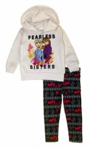 Frozen 2 Toddler Girls Beige Hoodie 2pc Legging Set Size 2T 3T 4T 4 5 6 6X - Picture 1 of 1