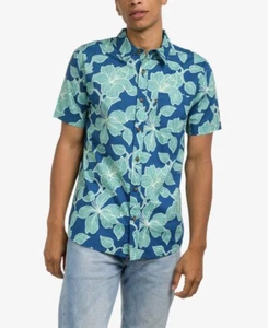 Junk Food Clothing Herren Kurzarmhemd Rico dunkelblau Größe L - Bild 1 von 2