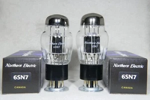 New Matched Pair Northern Electric 6SN7 Current Production Tubes - Picture 1 of 14