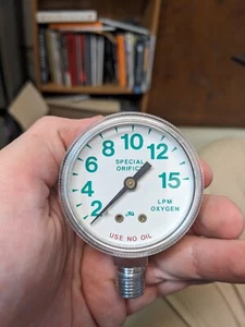 WESTERN MG-7 GAUGE 2-15PSI BOTTOM MOUNT 2-1/2" - Picture 1 of 2