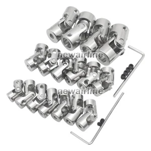 2/3/4/5/6/8/10mm Boat Car Shaft Coupler Motor Connector Universal Joint Coupling - Picture 1 of 8