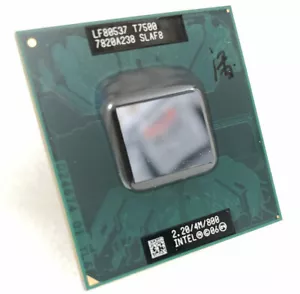 Intel Core 2 Duo T7500 2.2GHz/4M/800MHz Laptop Mobile CPU Processor Socket P - Bild 1 von 5