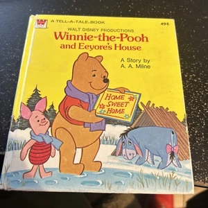 Winnie the Pooh Eeyore's House Vintage Whitman Tell-a-Tale Book 1976 Hardcover - Picture 1 of 12
