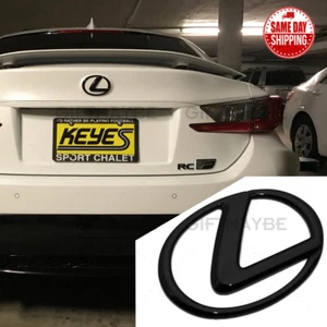 For Lexus Trunk Logo Badge Emblem Car Exterior Replace Gloss Black F-Sport NX RC - Picture 1 of 6