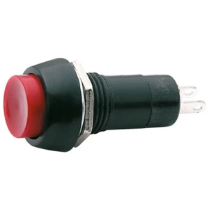 Interruttore a pulsante unipolare con tasto rosso rotondo 18mm 250V 1A 125V 12V - Picture 1 of 2