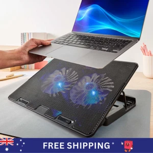 Laptop Cooling Pad with Fans & 2 USB Ports Notebook Cooler Stand 15 inch Laptops - Picture 1 of 5