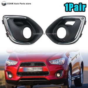 2Pcs FogLight Bezel FogLamp Cover For Mitsubishi Outlander Sport /ASX 2013- 2015 - Picture 1 of 6