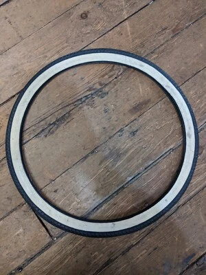 NOS Whitewall 20 X 1-3/8" Bicycle Tire, Schwinn Fastback S5 S6 E5 E6 Wheel Rim - Image 1 of 4