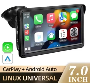 Schermo Auto 7" Apple CarPlay Android Auto Schreen Mirroring Universale - Foto 1 di 11