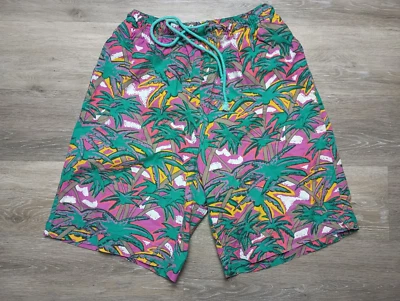 Pantalones Cortos Generra Carnival De Colección Años 80 90 Island Resort Algodón Surf Playa M/L Mermeladas AOP Foto 1 de 4