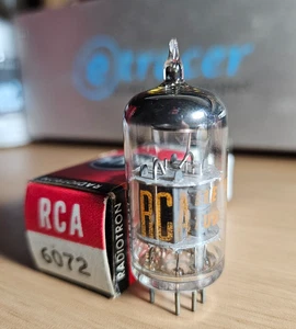 6072 RCA 12AY7 14MM TUBO PIASTRA GRIGIO NOS (1963) *eTRACER* #2 - Foto 1 di 3