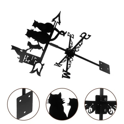  Panneau De Girouette Décoratif En Fer Forgé Girouettes Pour Toits - Photo 1/4