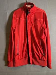 Puma Scuderia Ferrari Jacket Mens Medium Racing Track Full Zip Official Product - Picture 1 of 11