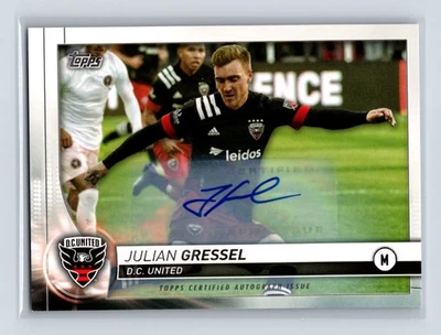 Julian Gressel 2020 Topps MLS #85 Autographs Auto - Image 1 of 2
