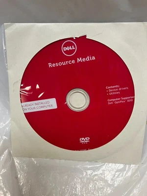 Dell 16NMF RESOURCE MEDIA DRIVERS Reinstall DVD Disc for OPTIPLEX 3010, NEW - Image 1 of 4