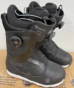 NIB Womens Nidecker Rift Snowboard Boots $350 US 7 black Dual Zone BOA stiff - Picture 1 of 6