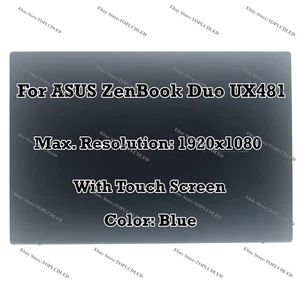 Conjunto de pantalla táctil LCD ASUS ZenBook Duo UX481F/FAY FHD pantalla LED completa - Imagen 1 de 8