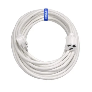 CP 35 ft 16/3 SJTW Indoor/Outdoor Flame Retardant Extension Cord, White, CP10207 - Picture 1 of 7