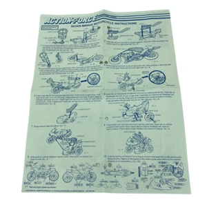 GI Joe, Action Force Silver Mirage Motorcycle instructions hole punched 321 - Picture 1 of 4
