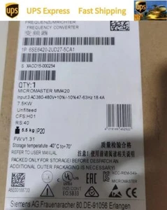 Free Tax Siemens 6SE6420-2UD27-5CA1 6SE6 420-2UD27-5CA1 inverter New In Box - Picture 1 of 8