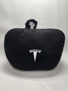 For Tesla Neck Pillow Logo Headrest Cushion Black - Foto 1 di 4