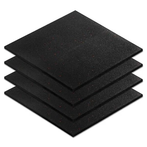 4pcs 50cm x 50cm Fitness Floor Mat Rubber Tiles Gym Flooring Mats Exercise Mat - Picture 1 of 16