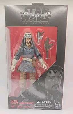 Figura de acción abierta Star Wars The Black Series Capitán Cassian Andor #23 6 pulgadas Foto 1 de 3