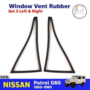 For Nissan Patrol G60 1960-80 Door Window Vent Rubber Weatherstrip LH+RH Z09 - Bild 1 von 6
