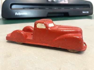 VINTAGE 1940s JANE FRANCIS #447 5” METAL FUNDIDO CAMA ABERTA CAMINHÃO TRANSPORTADOR - Imagem 1 de 4