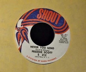 Freddie Scott Shout 212 Am I Grooving You and Never You Mind EX, New Old Stock - Picture 1 of 1