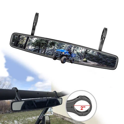 UTV Rear View Race Mirror with 2" Clamp Fit Can-Am Commander 1000 800 700 max - Image 1 of 4