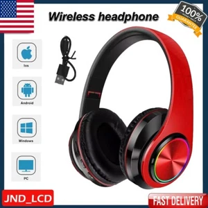 Bluetooth Wireless Portable Foldable Headset Active Noise Cancelling Headset MIC - Picture 1 of 13