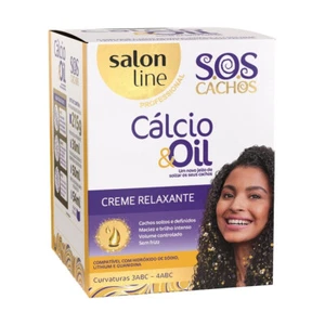Salon Line Guanidina - Kit Creme Relaxante Calcio & Oil 349Gr - (Set 12.31Oz) - Picture 1 of 4