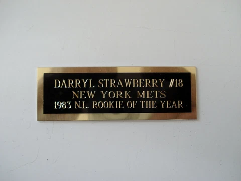 Darryl Strawberry Baseball Card Plaque Nameplate New York Mets 1" X 3" Cover