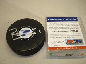 Brian Elliott Signed St. Louis Blues Hockey Puck Autographed PSA/DNA COA 1B - Picture 1 of 4
