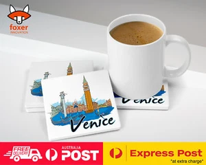 ALFOMBRA DE CAFÉ COASTER|VENECIA ITALIA - Imagen 1 de 21