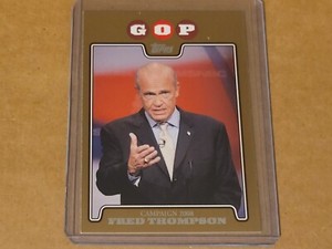 2008 Topps Campaign Fred Thompson Gold Nmmt