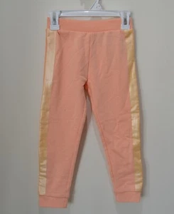 NWOT LITTLE KIDS GIRLS GUESS LOGO PANTS PINK SWEATPANTS SZ 4 - Picture 1 of 4