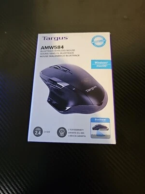 Targus Ergonomic Mouse, Anti Microbial - Black (AMW584GL) Modern - Image 1 of 3