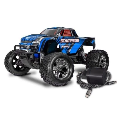 Traxxas 36254-8X Stampede 1:10 2WD Monster-Truck RTR inkl. USB-C Adapter/Kabel - Bild 1 von 2