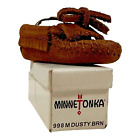 Minnetonka Mokasyny Brelok 998M Dusty Brown Oryginalne pudełko Vintage Skóra Zamsz