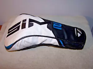 TaylorMade SIM 2 Driver Headcover Black White Blue golf Head Cover Golf - Picture 1 of 3