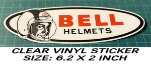 BELL HELMETS VINYL DECAL STICKER VINTAGE NASCAR - ROAD RACING - MOTORCYCLE-DRAG - Picture 1 of 4