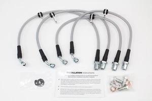 Techna-fit Stainless Steel Braided Brake Lines for 2007-2013 Acura MDX - Picture 1 of 22