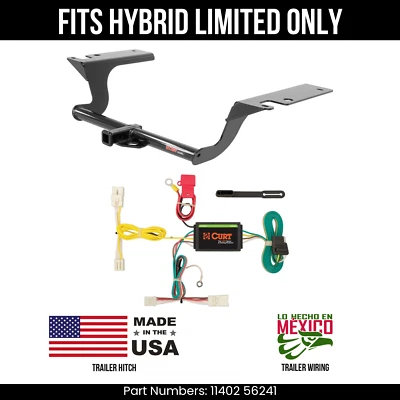 Enganche de remolque para Hyundai Sonata 2015 con cableado de 4 pines híbrido Limited Curt 2 k Foto 1 de 3