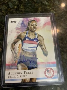 Allyson Felix 2012 Topps US Olympic Team Auto RC #66 Team USA - Picture 1 of 2