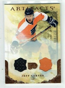 10-11 UD Upper Deck Artifacts  Jeff Carter  /150  Dual Jerseys